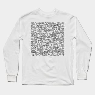 Geometric Island Homes All-Over Print Long Sleeve T-Shirt